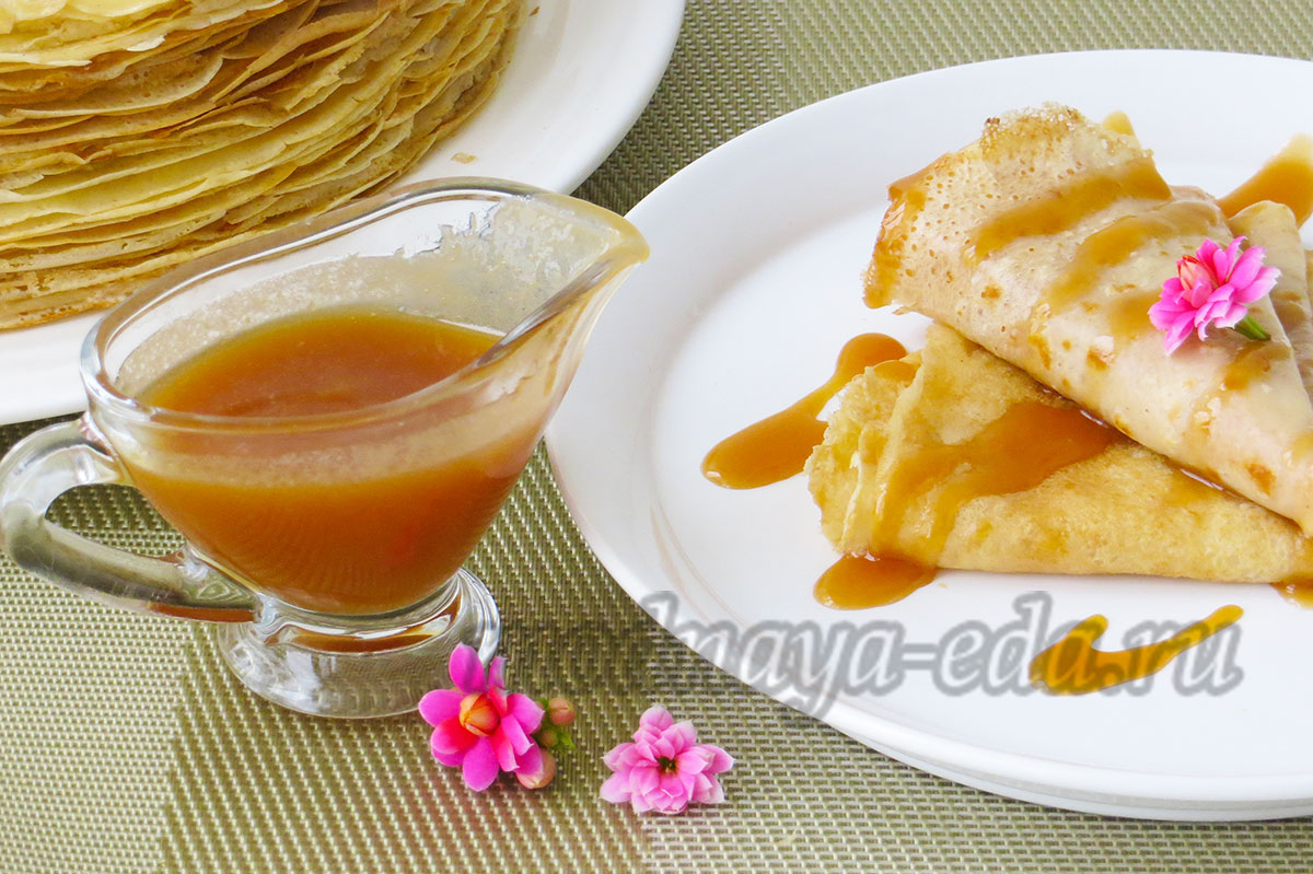 Карамельный соус к мороженому