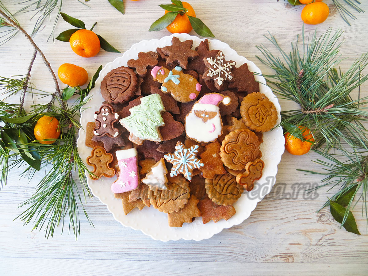 Как приготовить Имбирные печенья на новый год своими руками рецепт пошагово